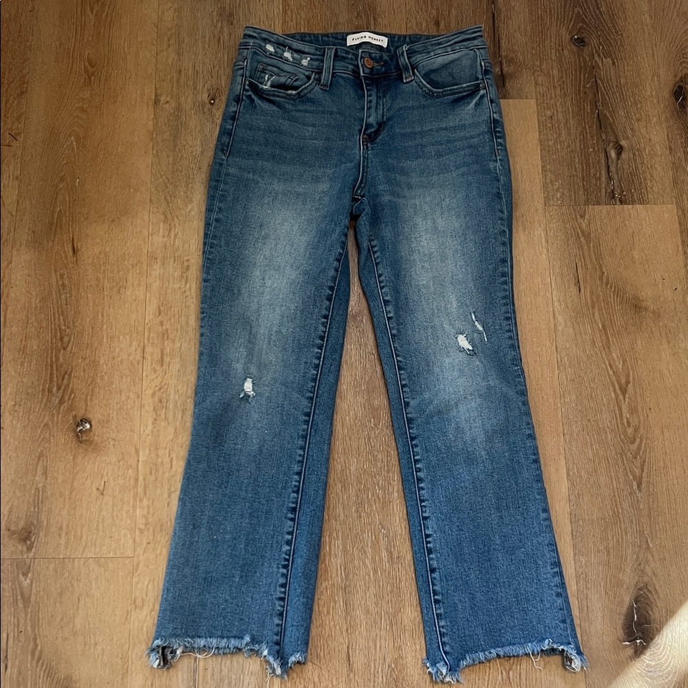 Flying Monkey Women's Blue Distressed Jeans Size 27